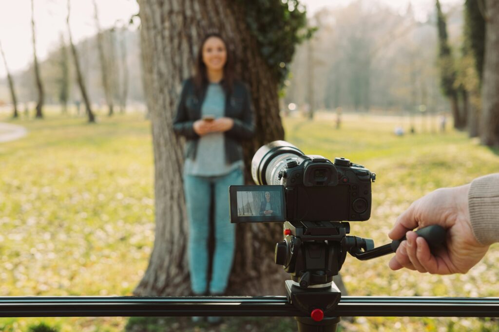 Video shooting at the park